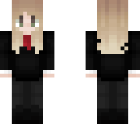 elaina in a suit