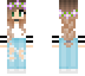 girl in jeans (take toplayer of is a purpe dress)