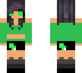 halloween aphmau but green