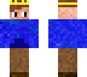 king with blue hoodie