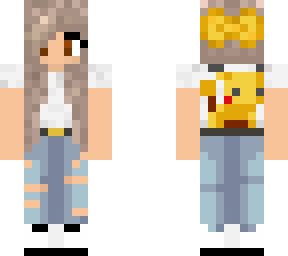 momjeans girl  pikachu