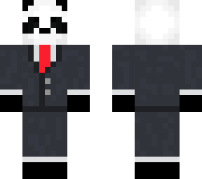 panda in a suit
