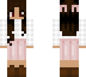 Pastel pink skirt | Minecraft Skin