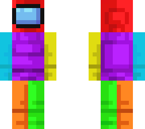 Rainbow Among Us Skin | Minecraft Skin