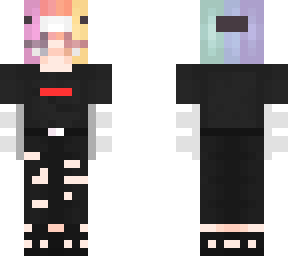 Rainbow Hair Boy | Minecraft Skin
