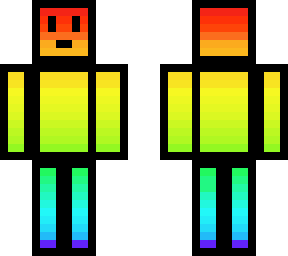 rainbow man with border