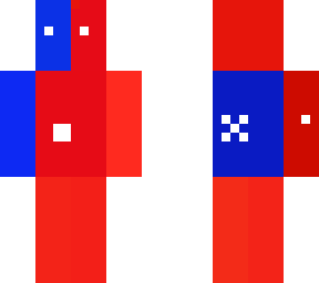 red and blue