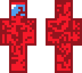 red corrupted among us character