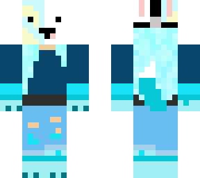 spookjuice light blue wolf casual (mask updated)