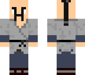 traditional male villager japanese gray 1c