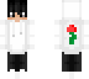 white hoodie in boy