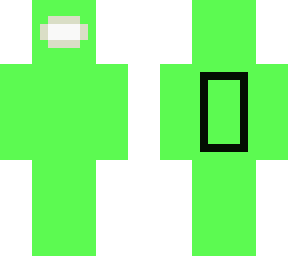among us character light green