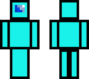 among us teal outlined
