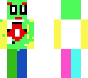 angry rainbow monster