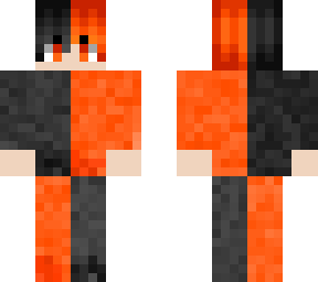 black and orange