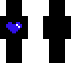 blue heart skin
