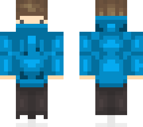 blue hoodie