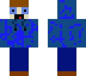 blue hoodie