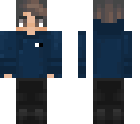 blue hoodie brown hair boy