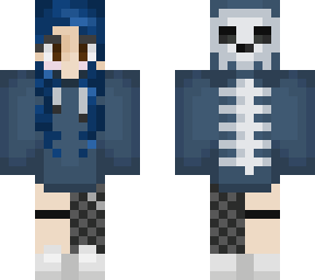 blue skull girl