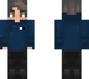 boy brown hair blue hoodie