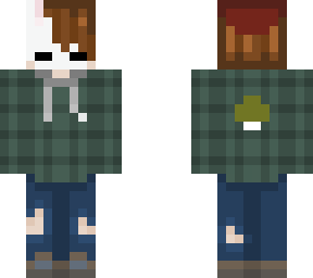 boy with broken bunny mask