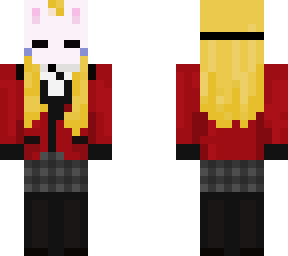 bunny mask with kakegurui uniform
