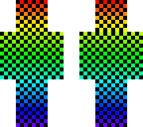 checkered rainbow man