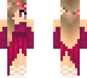 crimson dress