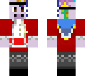 drezzyy in techno costume (mask to side)