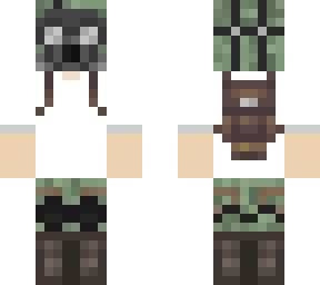 gas mask white t