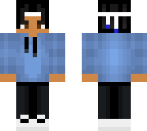 girl in a blue hoodie
