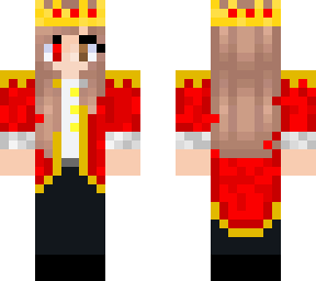 girl in king costume