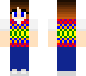 girl in sweater vest.
