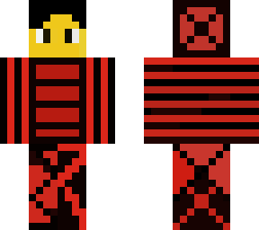 goth dude red black