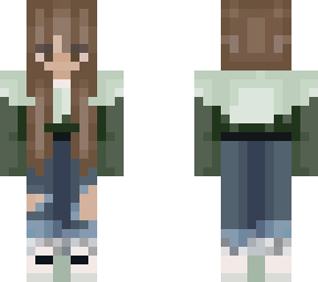 green two-tone shirt