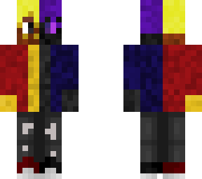 Half Enderman Half Blaze Minecraft Skin