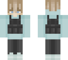 light blue vest