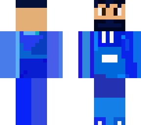 man with blue hoodie