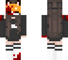 masked fox girl (but looks like a fox)