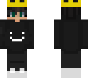 my fav skins but edited and dream face hoodie shut up bro