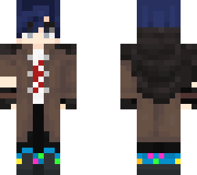 my minecraft skin (but in pogtopia coat)