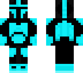 neon blue mando