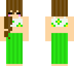pijama green girl