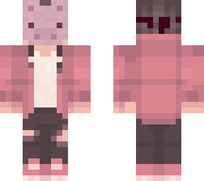 pink hoodie pig man