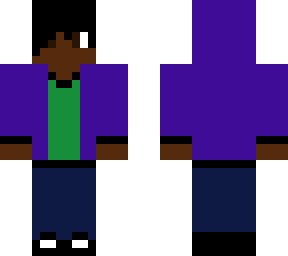 purple jacket with green shirt with hood up edited