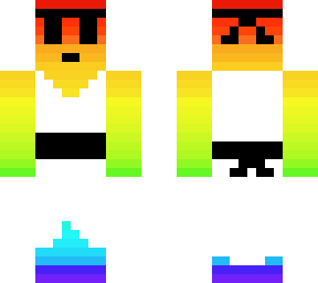 rainbow karate man
