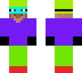 skiing villager (my second season logo skin)
