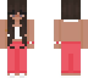 summer pinky halter girl