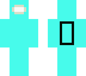 among us character light blue